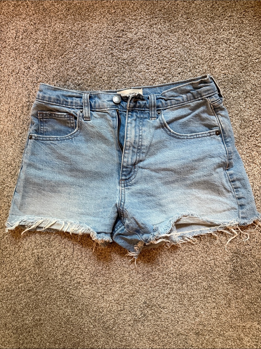 Universal Thread Light Blue Frayed Denim Shorts